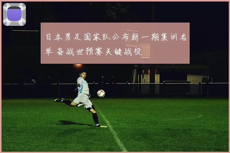 日本男足国家队公布新一期集训名单 备战世预赛关键战役